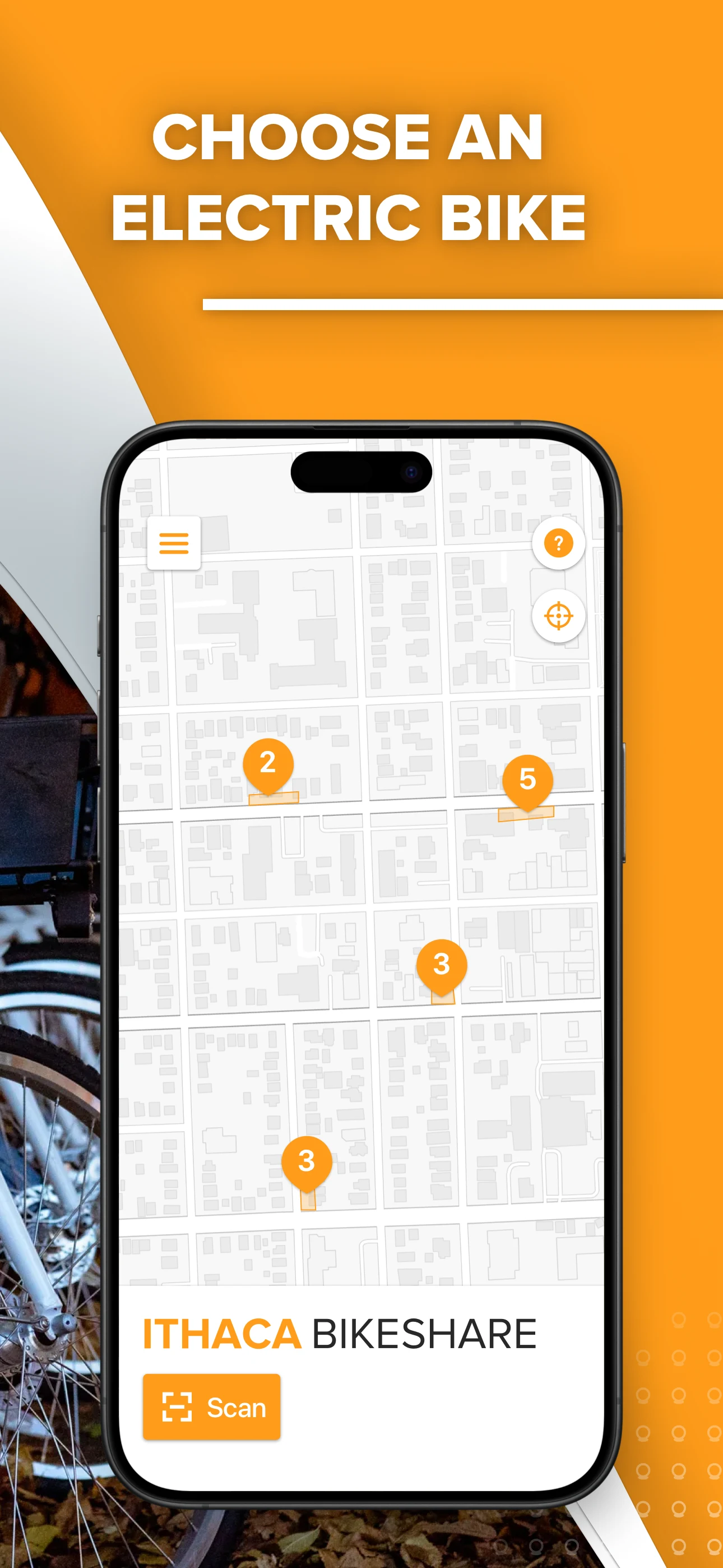 Ithaca Bikeshare screenshot